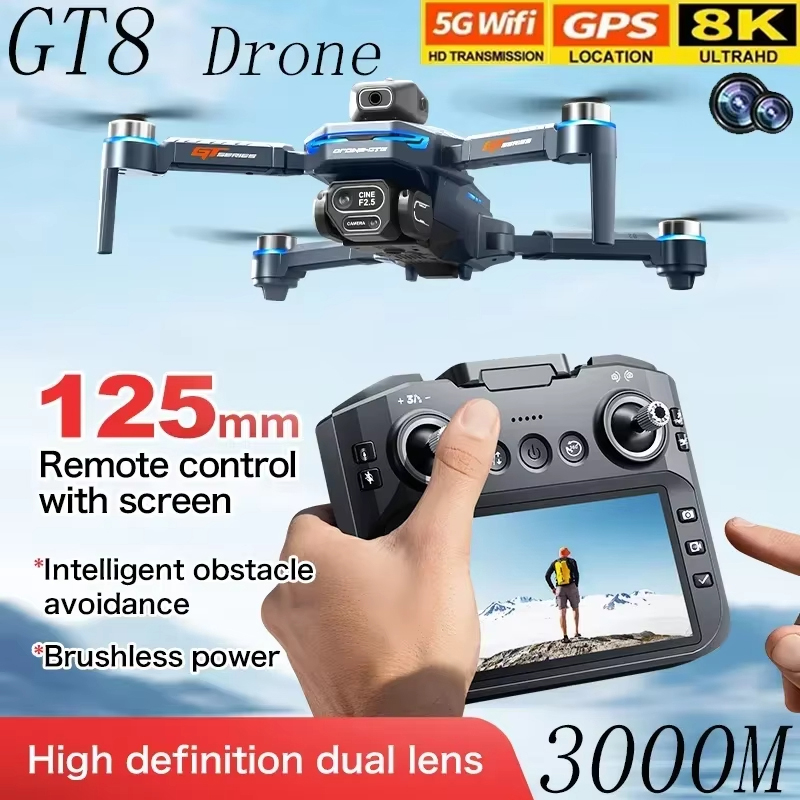 Jjrc Drone X12 - 4.3 inç Ekranlı GT8 Drone Engel