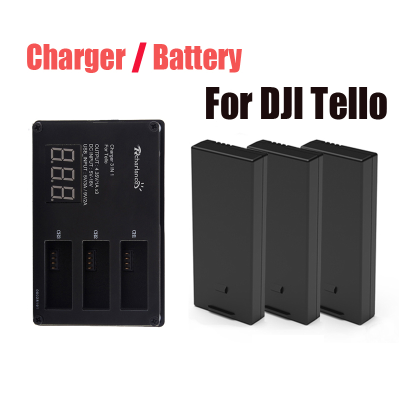 Drone Battery Adapter - Orijinal DJI Tello pil/Drone Tello pil