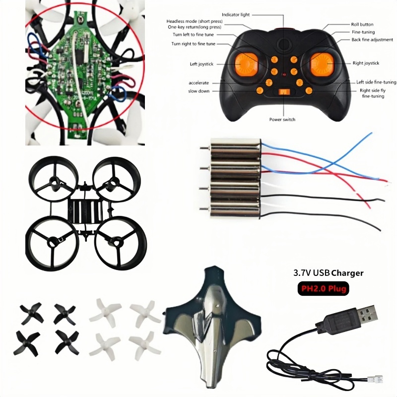 Komple DIY Drone Kiti 2.4G 6 E - Drone Battery Adapter incelemesi ve fiyatı