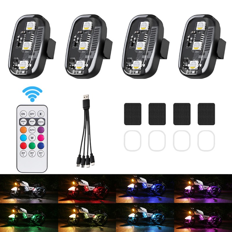 Drone Motosiklet RGB LED Flaş  - Drone Strobe Light incelemesi ve fiyatı
